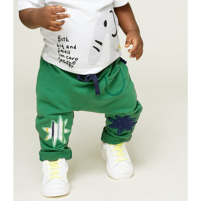 Harem Pants, Green - Pants - 2