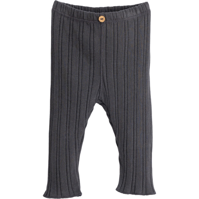 Knit Pants, Black - Pants - 1