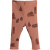 Knit Printed Pants, Terra Cotta - Pants - 2 - thumbnail