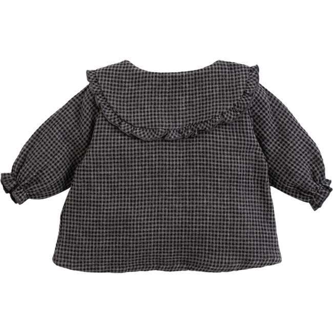 Collared Blouse, Black - Blouses - 2