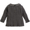 Knit Collared Shirt, Black - Shirts - 2 - thumbnail
