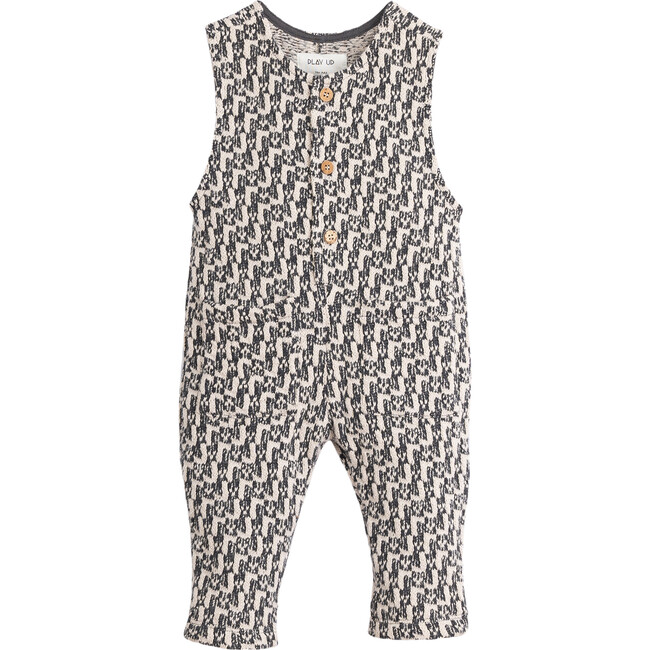 Knit Jumpsuit, Black and White