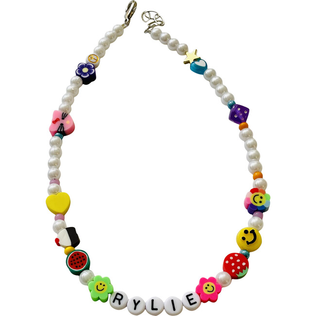 Personalized Beaded Happy Necklace - Necklaces - 1