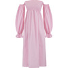 *Exclusive* Women's Atlanta Linen Dress, Pink - Dresses - 1 - thumbnail