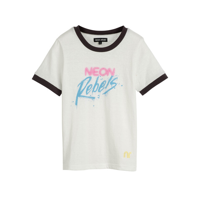 Domino Slub Ringer Tee, Neon Rebels - Shirts - 1