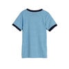 Domino Slub Ringer Tee, Bright Blue - Shirts - 3