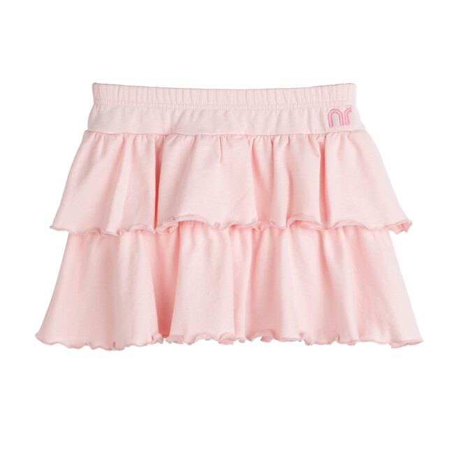 Courtney Ruffle Skirt, Pink Salt