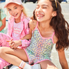 Debbie Jersey Romper, Rainbow Ombre Leopard - Rompers - 5