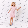 Sia Slub Dress, Light Pink - Dresses - 2