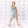 Coco Ruffle Dress, Xenon Blue Rainbow - Dresses - 2