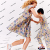 Zadie Skater Poplin Dress, Firework Flower - Dresses - 4