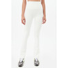 Women's Raquel High Waist Flared Legging, White - Leggings - 2