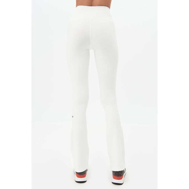 Women's Raquel High Waist Flared Legging, White - Leggings - 3