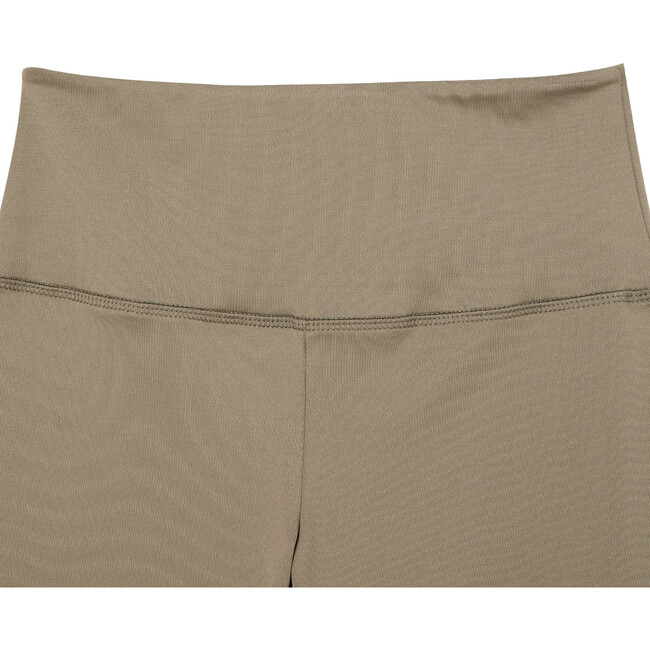 Crop Top Athleisure Pant Set, Olive - Two Pieces - 4