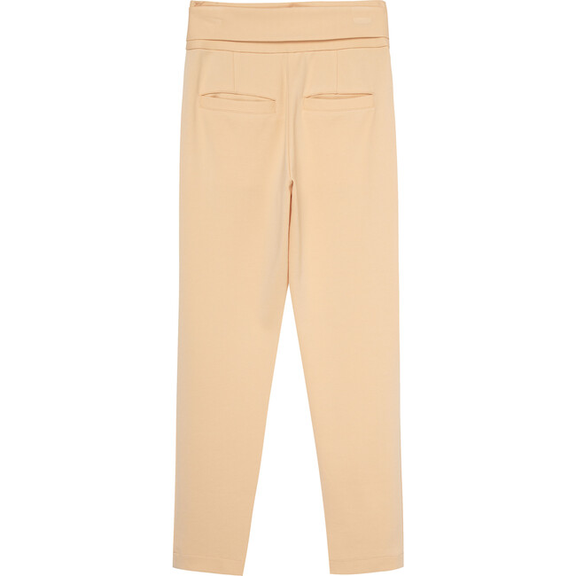 High Waist Pull On Pant, Khaki - Pants - 2