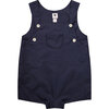 George Infant And Toddler Romper, Navy Cotton Poplin - Rompers - 1 - thumbnail