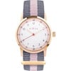 Millow Blossom Watch, Grey Stripe and Rose Gold - Watches - 1 - thumbnail