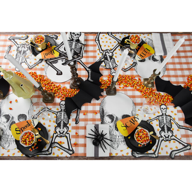 Orange Painted Check Runner - Paper Goods - 3
