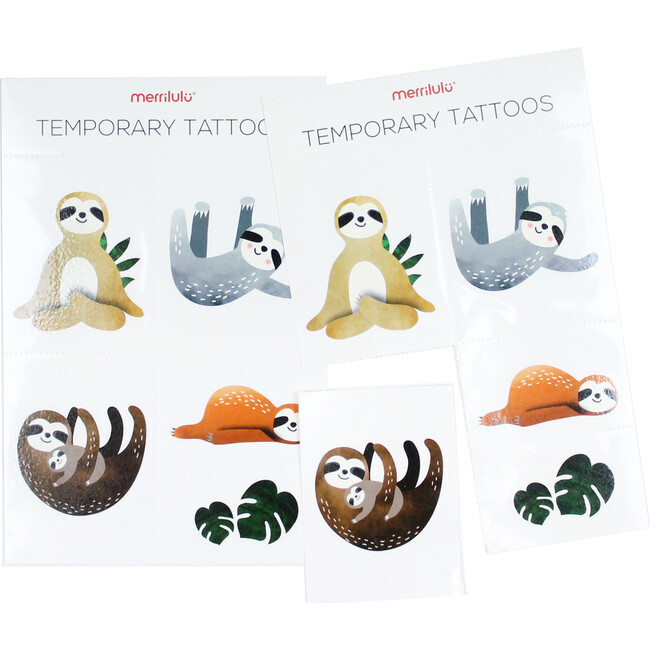 Sloth Party Temporary Tattoos
