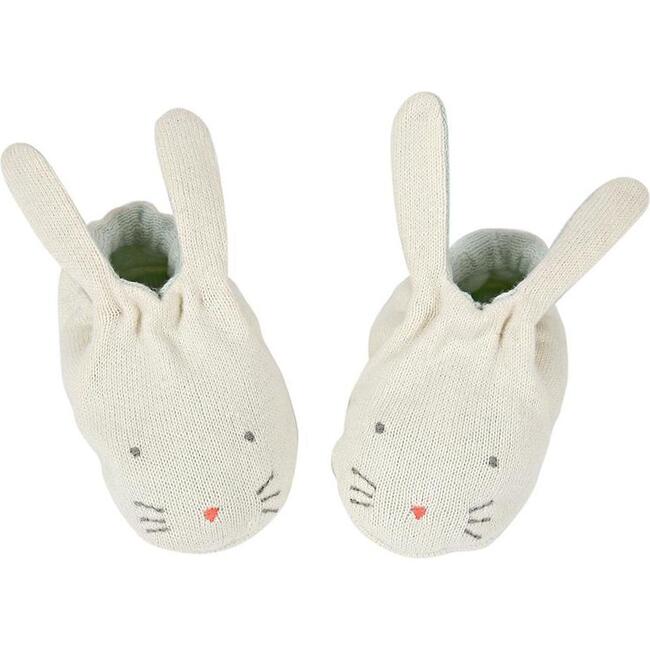 Bunny Baby Booties, Mint