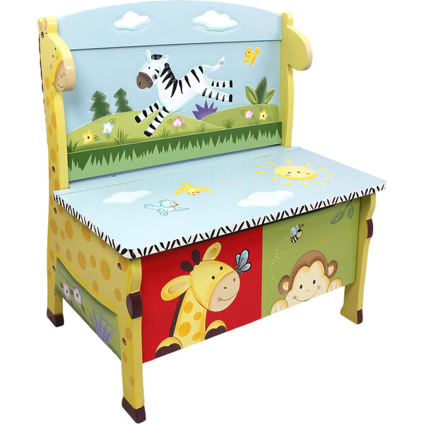 Sunny Safari Storage Bench Fantasy Fields by Teamson Kids Storage Maisonette