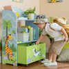 Sunny Safari Toy Organizer with Rolling Storage Box - Kids Seating - 2
