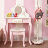Bouquet Classic Play Vanity Table & Stool Set - Kids Seating - 4 - thumbnail