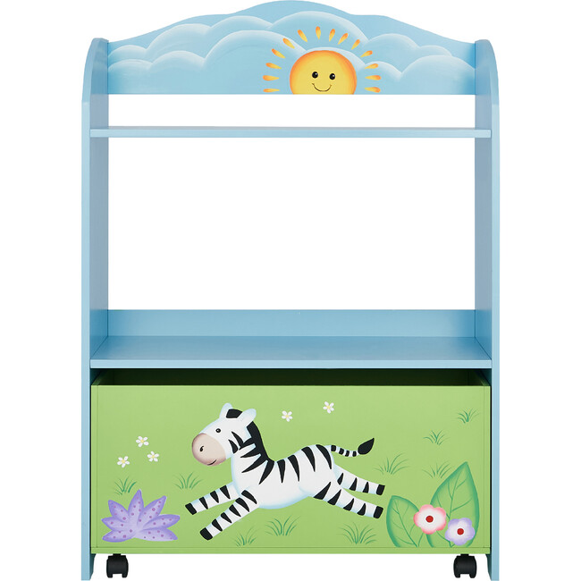 Sunny Safari Toy Organizer with Rolling Storage Box - Kids Seating - 3