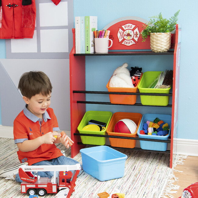 Little Firefighters Toy Organizers with Storage Bins - Storage - 2