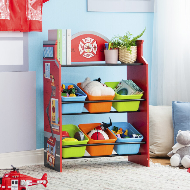 Little Firefighters Toy Organizers with Storage Bins - Storage - 4
