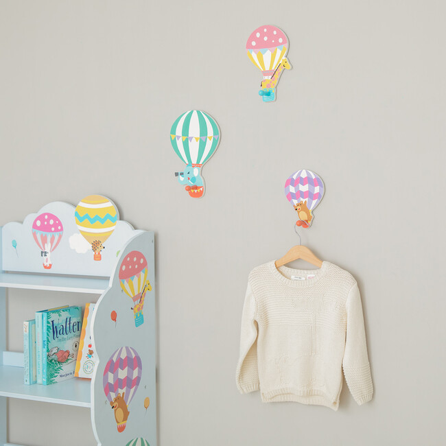 Hot Air Balloons Set of 3 Peg hooks - Accents - 2