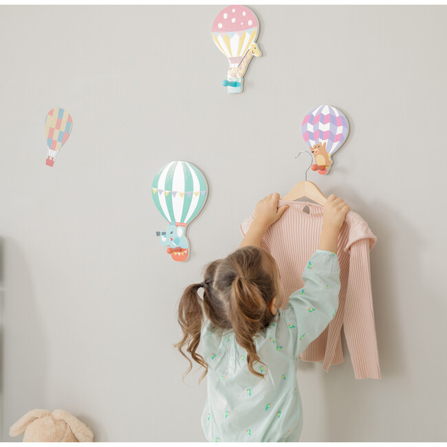 Hot Air Balloons Set of 3 Peg hooks - Accents - 5
