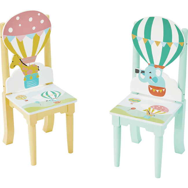 Hot Air Balloons Table and Set of 2 Chairs - Play Tables - 4