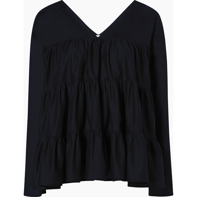 Women's Sidonia Blouse, Navy - Blouses - 1