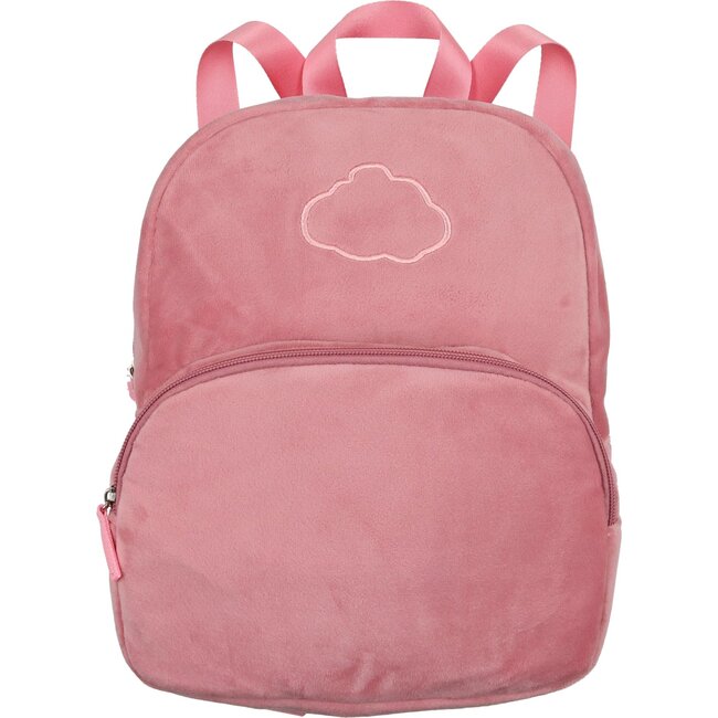 Velour Backpack, Pink