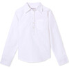 Jensen Relaxed Popover, Bright White Oxford - Blouses - 1 - thumbnail