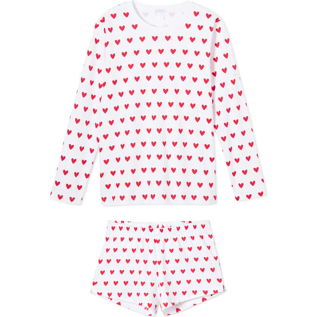 *Exclusive* Women's Long-Short Set, Heart - Pajamas - 1