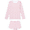 *Exclusive* Women's Long-Short Set, Heart - Pajamas - 1 - thumbnail