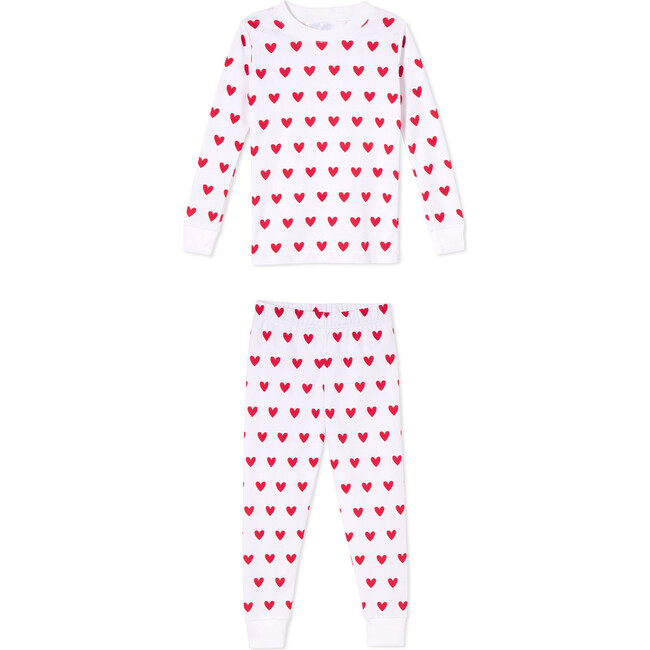 *Exclusive* Kids Long-Long Set, Heart - Pajamas - 1