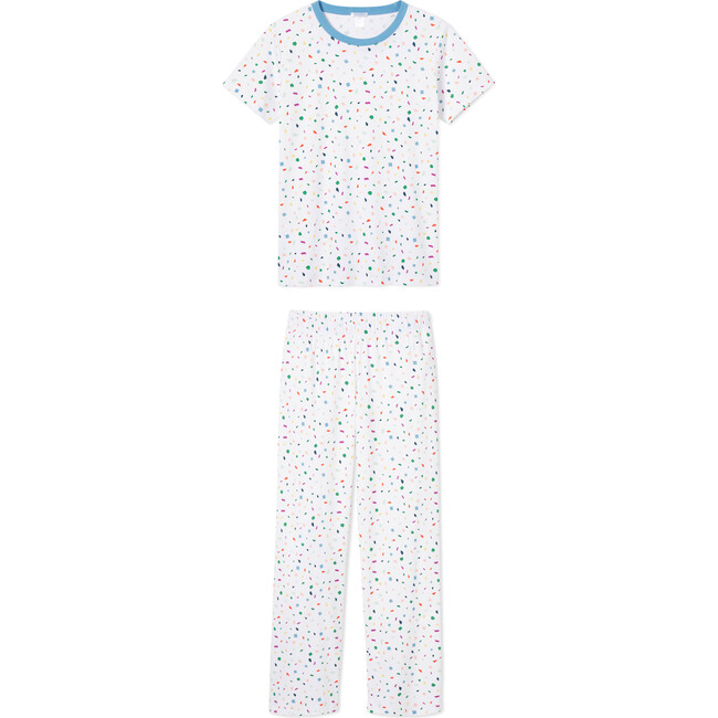 x Maisonette Women's Pima Short-Long Weekend Set, Confetti - Pajamas - 1