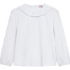 Lottie Jersey Top, White - Tees - 1 - thumbnail