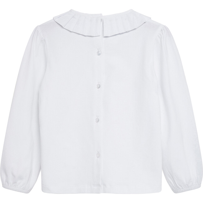 Lottie Jersey Top, White - Tees - 2