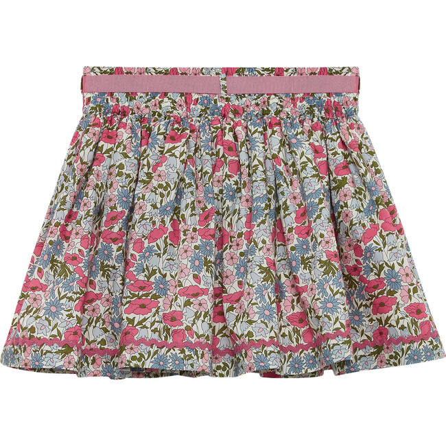 Liberty Pink Poppy Ric Rac Skirt, Pink - Skirts - 3