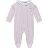 Jemima Applique All In One, Pale Pink Stripe - Onesies - 1 - thumbnail