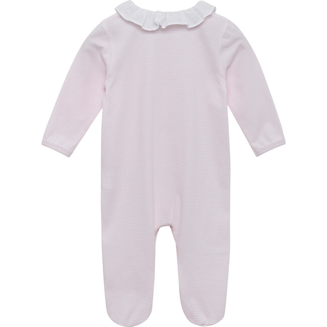 Jemima Applique All In One, Pale Pink Stripe - Onesies - 3