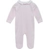 Jemima Applique All In One, Pale Pink Stripe - Onesies - 3