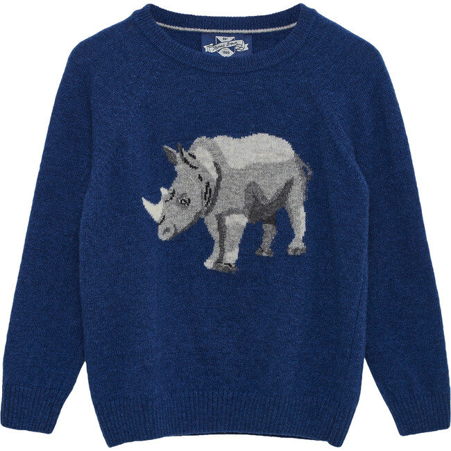 Raul Rhino Jumper , Denim Blue - Jumpers - 1