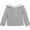 Teddy Coat, Grey Marl - Coats - 1 - thumbnail