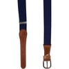 Elasticated Belt, Navy - Belts - 2