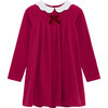 Anna Petal Collar Dress, Berry Pink - Dresses - 1 - thumbnail